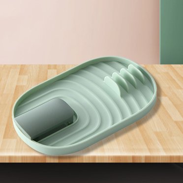 Mistaha Kitchen Utensil Rest Spoon spatula Rest Pot Lid Cutlery Holder Folding Hanging Design Space