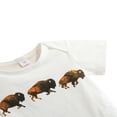 thumbnail image 3 of 3Pcs Baby Girls Summer Tracksuits Print Short Sleeves Romper Solid Color Shorts Headband, 3 of 7