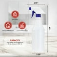 thumbnail image 4 of Empty Plastic Spray Bottle, 16oz, Reusable, Extra Adjustable Sprayer Nozzle, All Purpose (4 Pack), 4 of 4