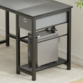 thumbnail image 5 of GIANNA Modern Computer Desk with 2-Tier Storage Drawers, Sturdy Metal Frame, 40" for Home or Office, Black, 5 of 7