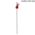 thumbnail image 1 of Cat Pom Pom Teaser Creative Interactive Cat Feather Wand Kitten Teaser Toy, 1 of 10