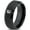 Black Bevel Tungsten, variant on Tungsten Arizona The Grand Canyon State Cactus Band Ring 8mm Men Women Comfort Fit Blue Flat Cut Brushed Gray Polished
