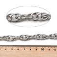 thumbnail image 3 of 304 Stainless Steel Textured Oval Link Chains with Spool Unwelded Stainless Steel color 14.5x10.5x2.5mm, 3 of 3