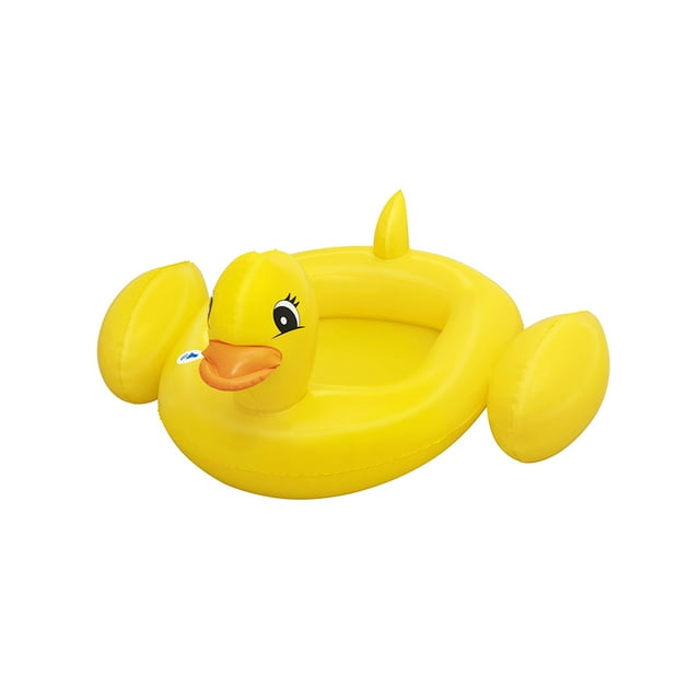 Bote Salvavidas Inflable De Pato Con Sonido Bestway Plástico Resistente