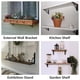 thumbnail image 4 of Soportes de pared decorativos, soportes de estante flotantes montados en la pared para hardware de soporte de muebles de alta resistencia en forma de L, estantería abierta de bricolaje, 4 of 5