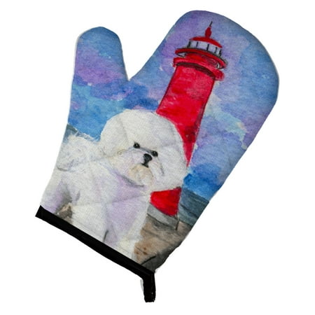 

Carolines Treasures SS8891OVMT Lighthouse with Bichon Frise Oven Mitt Large multicolor