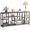 Gray Black, variant on Fnova 70.9" Extra Long Industrial Console Table, 3-Tier Narrow Entryway Table with Storage Shelves, Sturdy Sofa Table for Living Room, Hallway