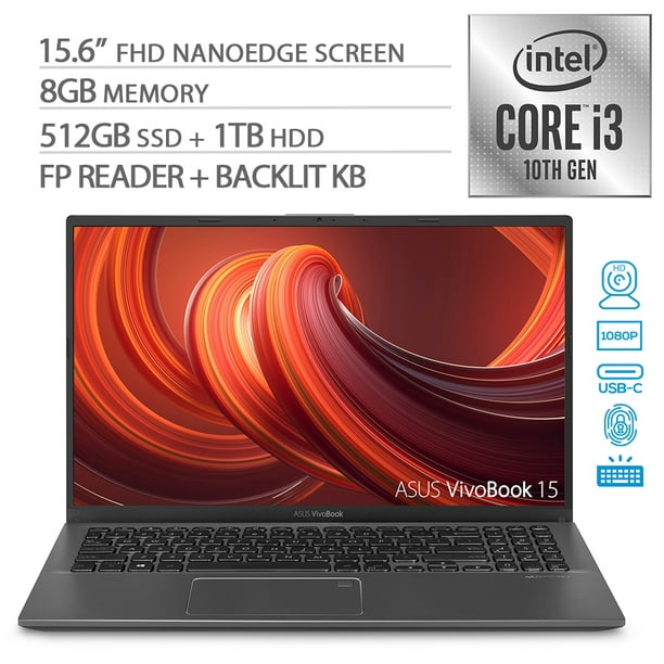 Asus Vivobook 15 Nanoedge Laptop 156 Full Hd Intel Core I3 1005g1
