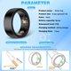 thumbnail image 4 of Monitor de salud y sueño Smart Ring SSPATIOS para iOS y Android, negro, 4 of 6