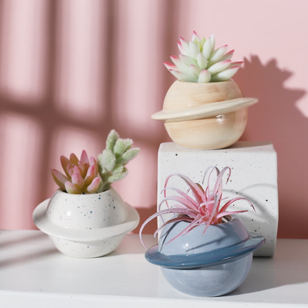 Details about   4pcs Cute Animal Flower Cacti Succulent Pots Ceramic Garden Plant Pots 