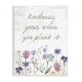 thumbnail image 4 of Stupell Industries Kindness Grows Blooming Florals Rustic Grain Pattern Graphic Art Unframed Art Print Wall Art, Design by Lettered and Lined, 4 of 5