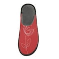 thumbnail image 3 of IAUYY Memory Foam House Slippers Suitable for Both Men and Women. Comfortable, Anti-Slip Plush Flat-Bottomed Slippers The Best Holiday Gift Rose Logo, 3 of 9