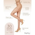 thumbnail image 3 of MeMoi Energizing Light Support Control Top Pantyhose - Womens - Female (Small, Honey), 3 of 7