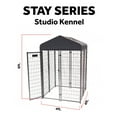 thumbnail image 4 of Lucky Dog STAY Series 4 x 4 x 6 Foot Roofed Steel Frame Studio Dog Kennel, 4 of 12