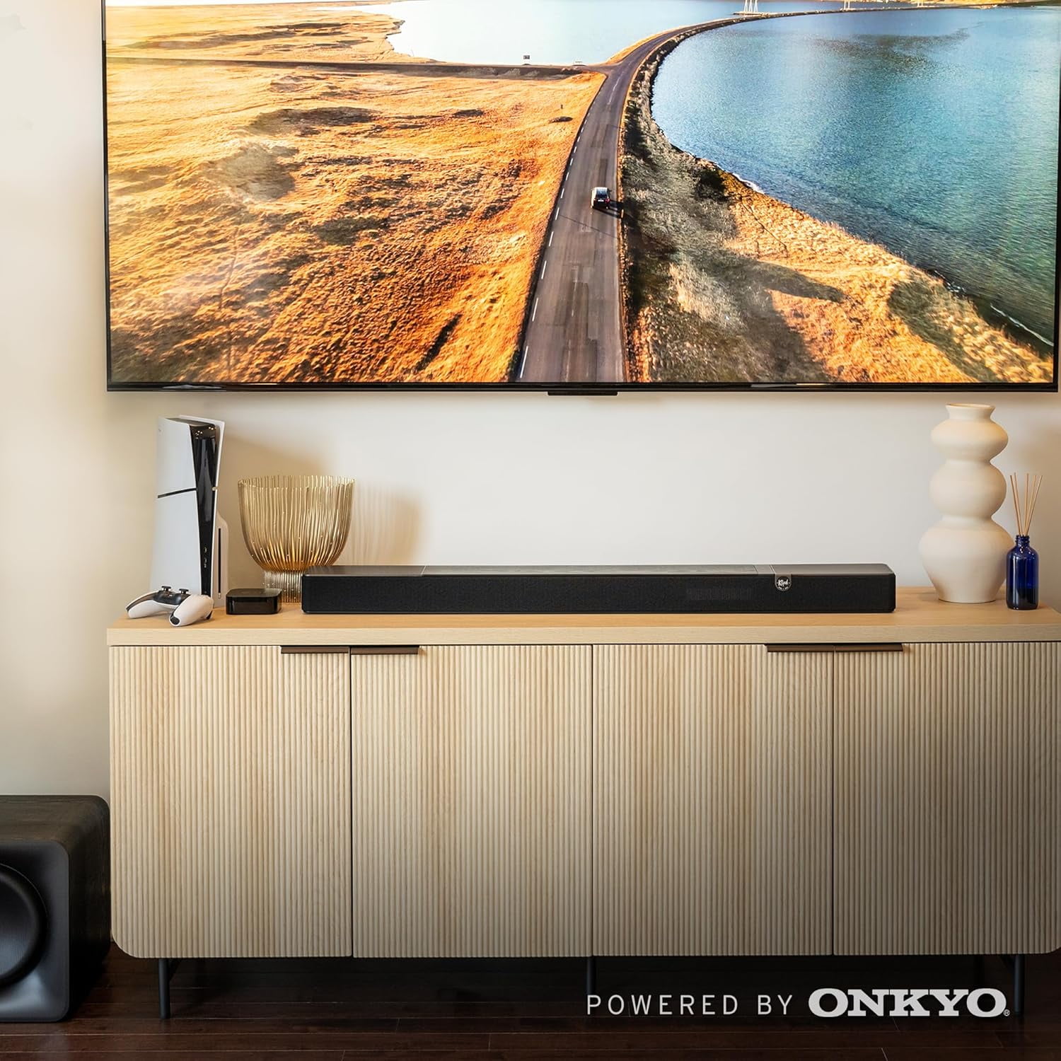 Klipsch Flexus Core 210 185W 3.1.2-Channel Dolby Atmos Sound Bar with Flexus Sub 100, 10" 160W Wireless Subwoofer