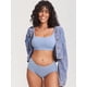 thumbnail image 5 of Sostén Deportivo de Lactancia Sin Aros y Acanalado MOMANDA Azul Talla L, 5 of 6