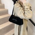thumbnail image 2 of Bolso Hobo Monedero Con Lazo para Mujer Ante Embrague Sólido, 2 of 9