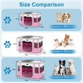 thumbnail image 4 of Playpen X-ZONE PET Dog portátil, plegable para interiores y exteriores, rosa, 4 of 6