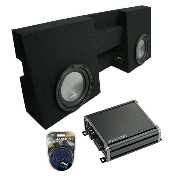 2005-2015 Toyota Tacoma Double Cab Truck Harmony A102 Dual 10" Sub Box & CXA8001