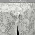 thumbnail image 4 of Grey Dog Crate Cover, Big Leaves on Old Fashion Floral Background Feminine Dramatic Style Retro Graphic Print, Easy to Use Pet Kennel Cover Small Dogs Puppies Kittens, 7 Sizes, Grey, by Ambesonne, 4 of 6