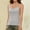 #0062-Gray, variant on Womens Cami Tanks Button Down Built in Bra Spaghetti Strap Camisoles Soft Stretch Slim Fit Layering Tops Gift