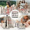 thumbnail image 2 of Blanket for Mom from Daughter, Mom Birthday, Flannel Fleece Soft Warm Cozy Love Letter Throw Mother Blanket 60” x 50”, 2 of 7