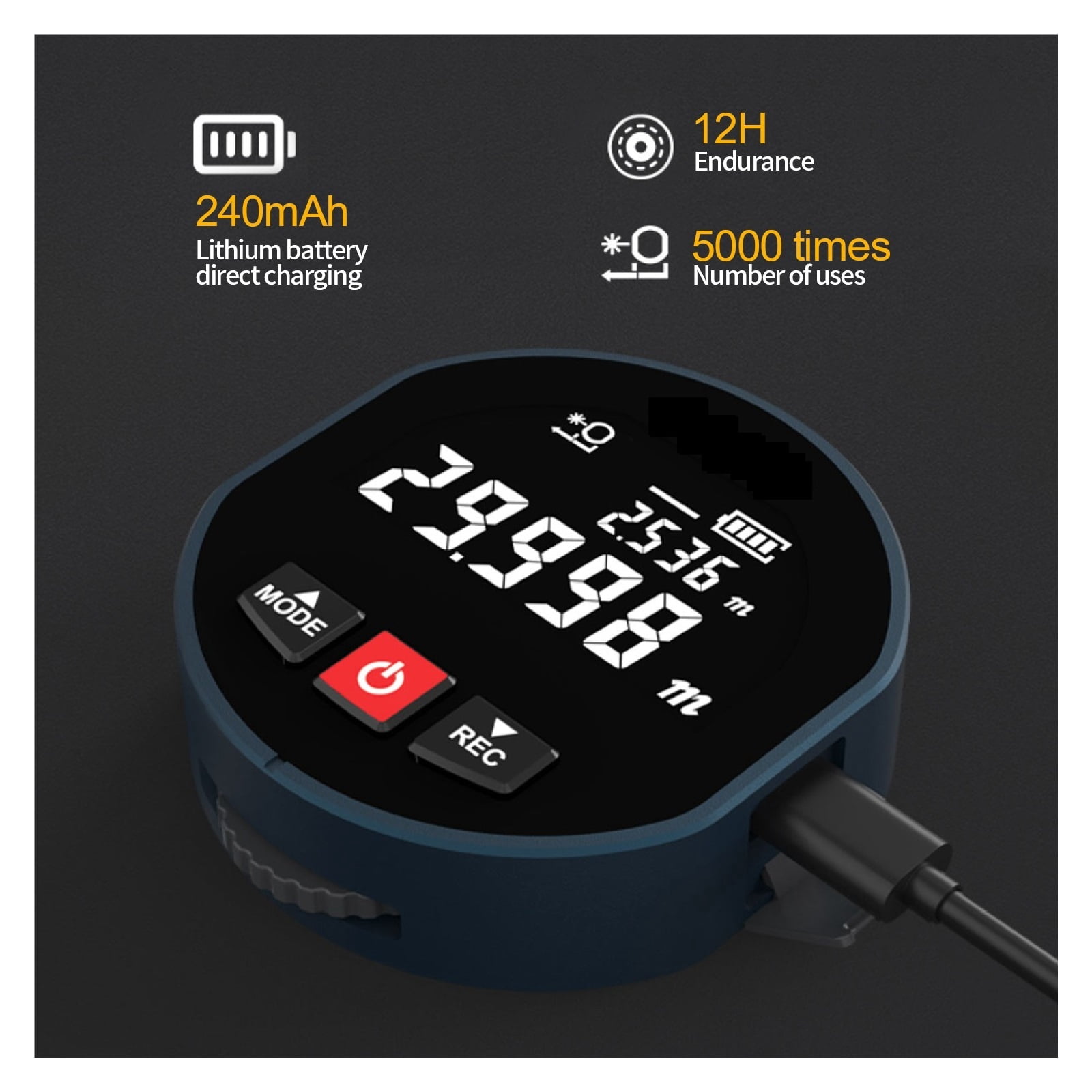 Ranfinder Roller 0-99M &Roll Dual Mode Distance Meter Tape Measure Ran Finder Home Tools ,High Accuracy Position