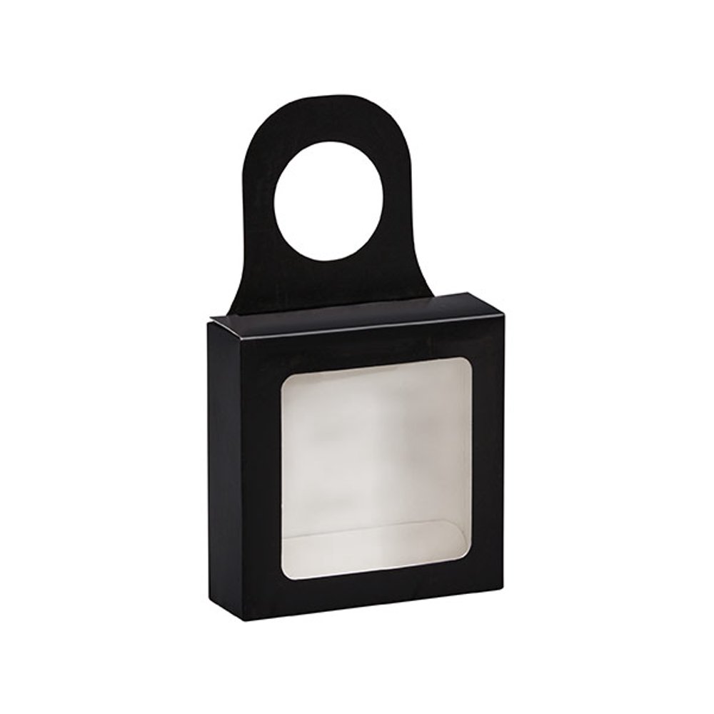 6 PK, Black Wine Bottle Truffle Favor Box 3.75 x 1.25 x 3.75" For