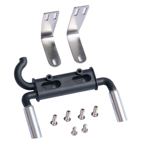 RCLIONS Mises à Niveau de Tuyau d'Échappement Double pour TRX4 Bronco, Defender, SCX10-II 90046 1/10 Accessoires de Voiture RC Crawler - 1 Set