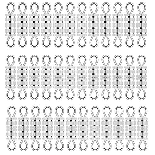 Clever Clasp Built Lobster Clasp for Jewelry Making DIY Necklace Bracelet Faxco 150 Pcs Barrel Screw Silver Color Magnetic Lobster Clasp for Jewelry Necklace Bracelet Screw Type Clasp 4X7mm 