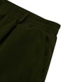 thumbnail image 6 of Mens Cargo Pants Sevevn Button Fly Elastic Side Waist Large Flap Pockets Straight Leg Relaxed Fit Cotton Woven Trousers for Casual Work Daily Wear, 6 of 9