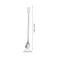 thumbnail image 6 of WEUVEB Durable Stainless Steel Laboratory Spatula for Mixing and Sampling Easy to Clean Lightweight Silver 12pcs, 6 of 8