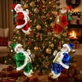 thumbnail image 6 of Yucurem Christmas Santa Claus Musical Climbing Rope, Funny Plush Electric Santa Claus Climbing Rope Figure for Tree, Window, Wall, Home Decor (Red), 6 of 6
