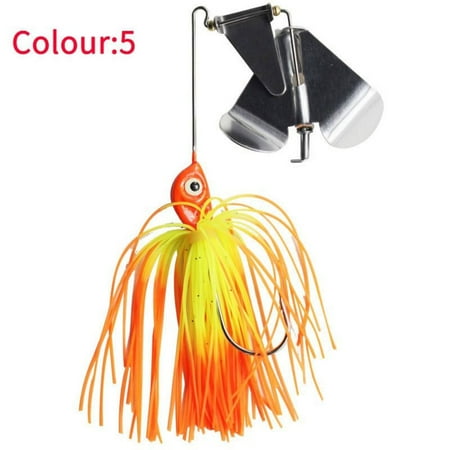 2023 tassel chatter Walleye Flap Beard fishing lure bass pike walleye Buzzbait spinner bait COLOR 5
