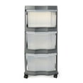 thumbnail image 3 of Life Story Classic 3 Shelf Storage Organizer Plastic Drawers, Gray (3 Pack), 3 of 8