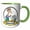Green/White, variant on 3drose, Funny Worlds Greatest Garbage Picker Cartoon, 15oz Mug