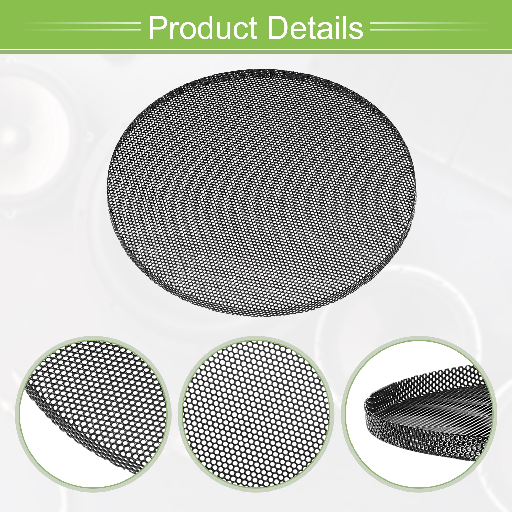 Unique Bargains 2 Pack 3 Inch Speaker Grills Mesh for Audio Subwoofer Grille 5.59"x0.26