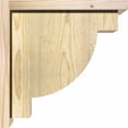 thumbnail image 3 of 8"W x 14"D x 14"H Alpine Rough Sawn Corbel w/Backplate, Douglas Fir, 3 of 9