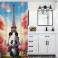 thumbnail image 6 of Funny Cute Panda Shower Curtain for Bathroom with 12Hooks, Polyester Fabric Thick Shower Curtain Washable Waterproof Curtain, 6 of 8