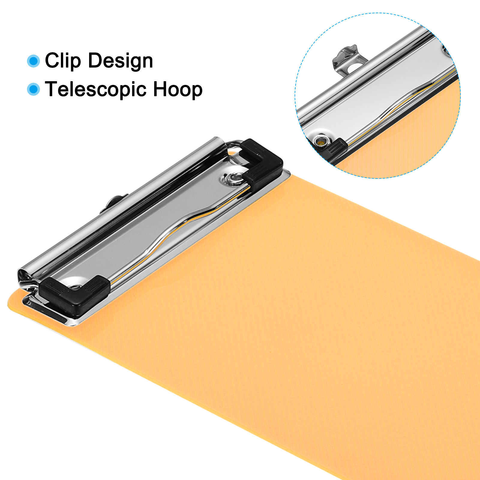 Uxcell Clipboards Letter Size Plastic Clear Hanging Clipboard 8.5"x11" A4 Home