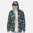 thumbnail image 3 of Picia Modern Excavator Women's Men's UPF 50+ Sun Protection Hoodie Shirt Long Sleeve SPF Fishing Outdoor UV Hiking Lightweight Shirts-X-Large, 3 of 9