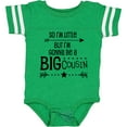 thumbnail image 3 of Inktastic So I'm Little, but I'm Gonna Be a Big Cousin Boys or Girls Baby Bodysuit, 3 of 5