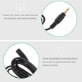 thumbnail image 4 of FELTECHELECTR Extensor de cable auxiliar para teléfono, cable de micrófono de alta fidelidad de 2 m, conector macho a hembra para grabación de voz nítida., 4 of 4