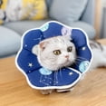 thumbnail image 2 of Collar de recuperación para gatos, cono de recuperación para el cuello de gato después de la cirugía, collar electrónico para gatos con protección de - Constelación S Sunnimix Cono de cuello, 2 of 7