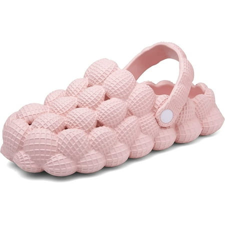 

Bubble Slides Clogs for Women Men Golf Ball Bubble Clogs Shoes Lychee Sandal Foot Spa Massage Bubble Slippers Beach Shower Light Cloud Slide