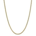 thumbnail image 1 of Real 14kt Yellow Gold 3.2mm Semi-Solid Anchor Chain; 18 inch; Lobster Clasp; for Adults and Teens; for Women and Men, 1 of 5