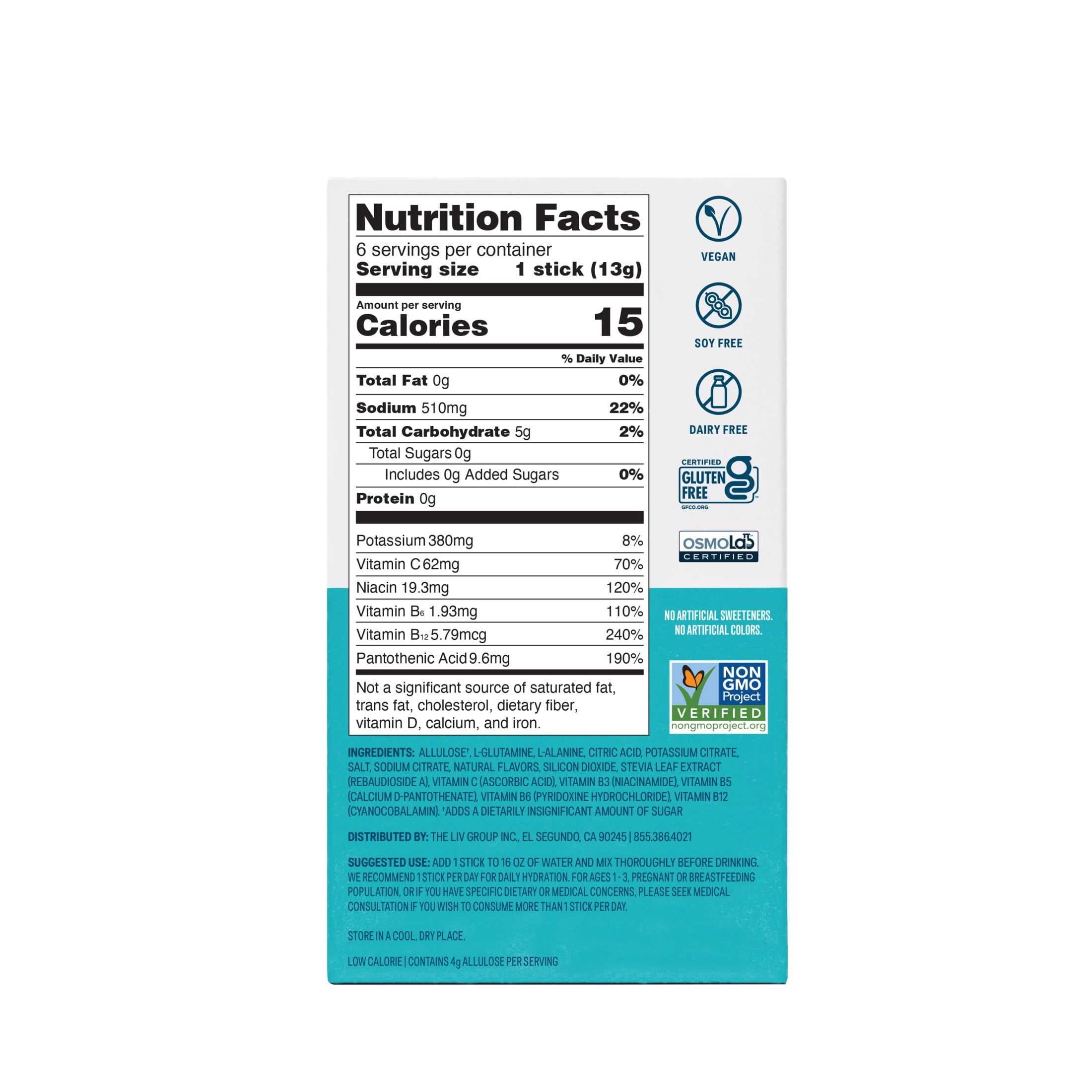 Liquid I.V.® Lemon Lime + Raspberry Melon Sugar Free Hydration Multiplier® Combo Pack, 15 count + 6 count packets, 2 pack