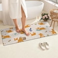 thumbnail image 4 of Cartoon Corgi Bathroom Rugs Mat,Non Slip Microfiber Bathroom Rug,Rubber Backing,Soft Bathroom Mats for Bathroom Floor,Tub and Shower,60x24in(150x60cm), 4 of 5