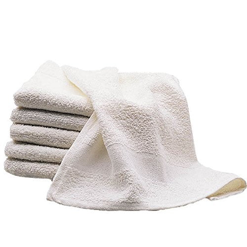 White 100% Cotton Terry Cloth Extra Absorbent Grooming Towels