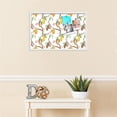 thumbnail image 3 of PinPix 28x18 Custom Cork Bulletin Board Fruit on Vine White Poster Board Has a Fabric Style Canvas Finish, Framed in Fruit on Vine White, by ArtToFrames (PinPix-1895), 3 of 5